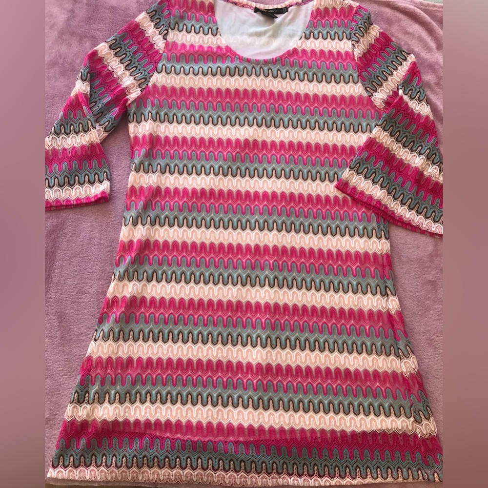 RADZOLI Size Medium 💗💙💗 Missoni-Inspired Sun Dress 💙 Lined 💓 Beach Vacation